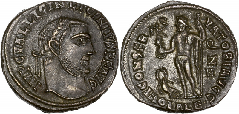 Licinius I (307-323 apr.J.-C.) - Bi - Follis.
A/ IMP C VAL LICIN LICINIVS P F,
B...