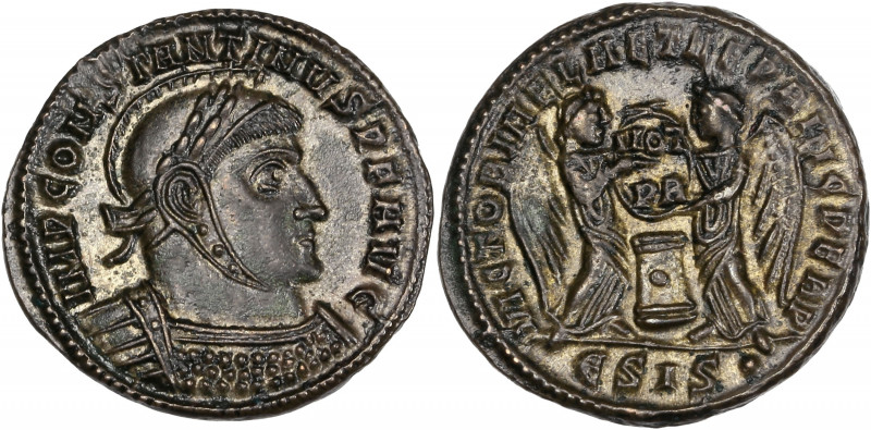 Constantin Ier le Grand (307-337apr. J.-C.) - Ae - Nummus - Siscia. 
A/ IMP CONS...