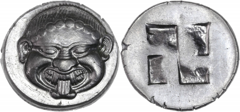 BECKER Counterfeits - Macédoine - Néopolis - (500 - 480 av J.C.) - Étain - Statè...