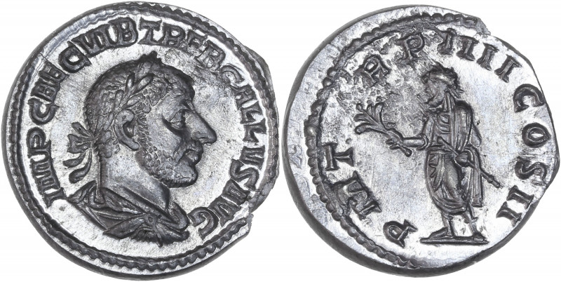 BECKER Counterfeits - Trébonien Galle (251-253 apr. J.C.) - Étain - Aureus.
A/ I...