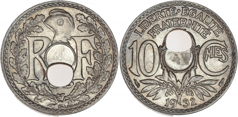 IIIème République (1870 - 1940) - cupro-nickel - 10 centimes Lindauer
1932.
A/ R...