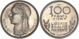 Quatrième République (1947 - 1959) - Cupro-nickel - Essai 100 Francs Vezien 
1950.
A/ REPUBLIQUE FRANÇAISE,
Tête laurée à gauche. 
R/ 100 FRANCS 1950 ...
