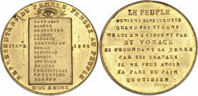 Deuxième République (1848-1852) - Appel du peuple aux représentants du département du Rhône.
A/ Inscription sur quatorze lignes sous forme de liste su...