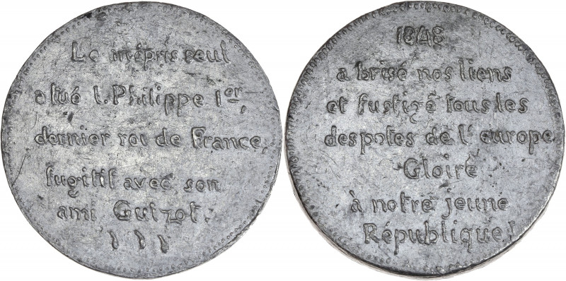 Deuxième République (1848-1852) - Médaille Victoire de la République sur la roya...