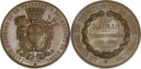 Médaille Caisse Epargne Prévoyance Bouches-du-Rhône (1907) - Poinçon corne. 
A/ CAISSE D'EPARGNE ET PREVOYANCE DES BOUCHES DU RHÔNE,
écusson, corne d'...