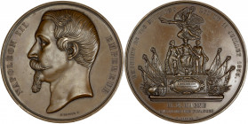 Second Empire (1852-1870) - Napoléon III EMPEREUR - Poinçon main. 
A/ Napoléon III EMPEREUR,
tête de Napoléon, signé : J.TOTTER.F.
R/ EMPRUNT DE 750 M...