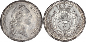 Jeton - Corporation Drapiers - Argent.
A/ D. XVI. REX - CHRISTIANISS, buste de Louis XVI.
R/MARCH FABRICANTS D'ETOFFE D'OR D'ARGENT ET DE SOYE D'ÉTABL...