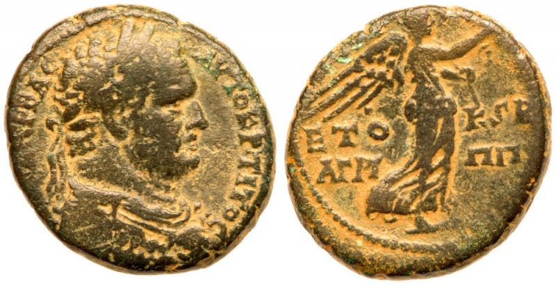 Judaea, Herodian Kingdom. Agrippa II, with Titus. &AElig; (11.26 g), 56-95 CE. C...