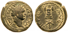 Judaea, Roman Judaea. Domitian. Æ (6.59 g), AD 81-96. EF