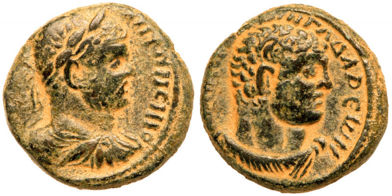 Caracalla. &AElig; (10.68 g), AD 198-217. Gadara in Decapolis, Legend indistinct...