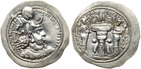 Sasanian Kingdom. Yazgard I. Silver Drachm (4.13 g), AD 399-420. AU