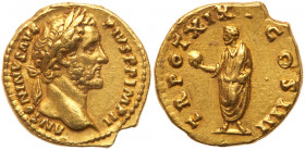 Antoninus Pius, A.D. 138-161. Gold Aureus (7.40 g.). EF