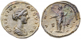 Crispina. Æ As (11.94 g), Augusta, AD 178-182. VF