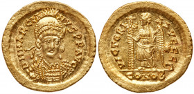 Marcian. Gold Solidus (4.57 g), AD 450-457. MS
