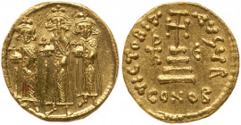 Heraclius. Gold Solidus (4.48 g), 610-641. MS