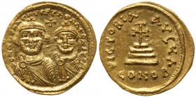 Heraclius. Gold Solidus (4.49 g), 610-641. EF