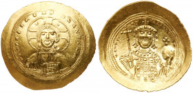 Constantine IX Monomachus. Gold Histamenon Nomisma (4.38 g), 1042-1055. AU