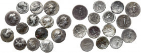 Cappadocian Kingdom. 14-piece lot of Silver Drachms