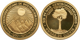 Central American Union. 50 Pesos, 1970. PF