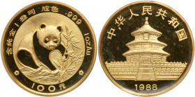 China. 100 Yuan, 1988. PF