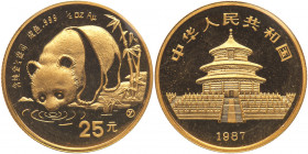 China. 25 Yuan, 1987-Y. BU