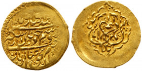 Iran. ¼ Mohur, Dated AH1109 (1776/7AD).. VF