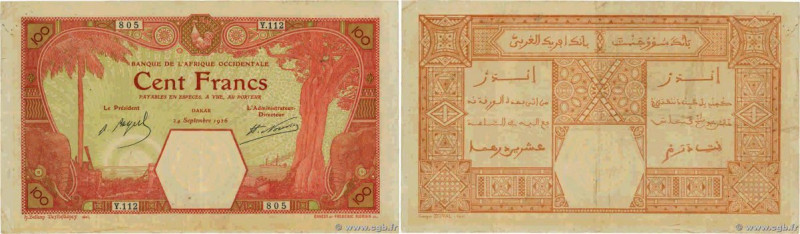 Country : FRENCH WEST AFRICA (1895-1958) 
Face Value : 100 Francs DAKAR  
Date :...