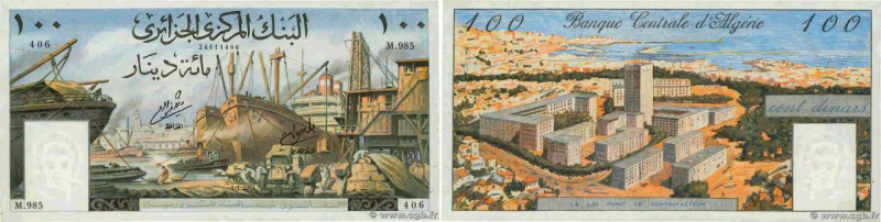 Country : ALGERIA 
Face Value : 100 Dinars  
Date : 01 janvier 1964 
Period/Prov...