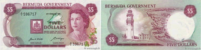 Country : BERMUDA 
Face Value : 5 Dollars  
Date : 06 février 1970 
Period/Provi...