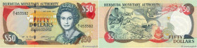 Country : BERMUDA 
Face Value : 50 Dollars  
Date : 26 juin 1997 
Period/Province/Bank : Bermuda Monetary Authority 
Catalogue reference : P.48 
Alpha...