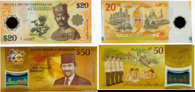 Country : BRUNEI 
Face Value : 20 et 50 Ringgit Lot 
Date : 2007-2017 
Period/Province/Bank : Negara Brunei Darussalam 
Catalogue reference : P.34a et...
