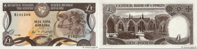 Country : CYPRUS 
Face Value : 1 Pound  
Date : 01 février 1982 
Period/Province/Bank : Central Bank of Cyprus 
Catalogue reference : P.50 
Alphabet -...