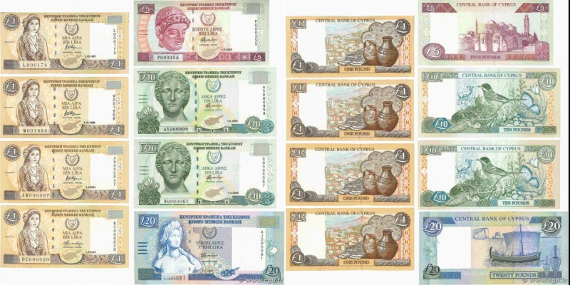 Country : CYPRUS 
Face Value : 1 à 20 Pounds Lot 
Date : (1997-2004) 
Period/Pro...