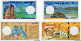 Country : COMOROS 
Face Value : 2500 et 10000 Francs Lot 
Date : (1997) 
Period/Province/Bank : Banque Centrale des Comores 
Catalogue reference : P.1...