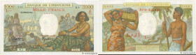 Country : DJIBOUTI 
Face Value : 1000 Francs  
Date : (1938) 
Period/Province/Bank : Banque de l'Indochine 
Catalogue reference : P.10 
Additional ref...