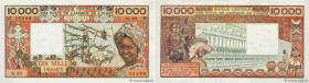 Country : WEST AFRICAN STATES 
Face Value : 10000 Francs  
Date : (1977-1979) 
Period/Province/Bank : B.C.E.A.O. 
Department : Côte d'Ivoire 
Catalogu...