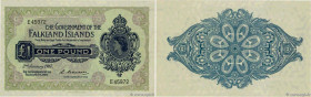 Country : FALKLAND ISLANDS 
Face Value : 1 Pound  
Date : 02 janvier 1967 
Period/Province/Bank : The Government of the Falkland Islands 
Catalogue re...