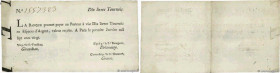 Country : FRANCE 
Face Value : 10 Livres Tournois typographié  
Date : 01 janvier 1720 
Period/Province/Bank : Banque de Law 
Catalogue reference : Do...