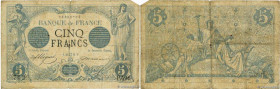 Country : FRANCE 
Face Value : 5 Francs NOIR  
Date : 30 mai 1872 
Period/Province/Bank : Banque de France, XXe siècle 
Catalogue reference : F.01.06 ...