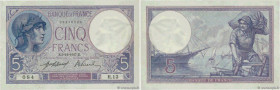 Country : FRANCE 
Face Value : 5 Francs FEMME CASQUÉE  
Date : 03 décembre 1917 
Period/Province/Bank : Banque de France, XXe siècle 
Catalogue refere...