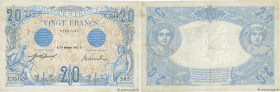 Country : FRANCE 
Face Value : 20 Francs BLEU  
Date : 19 décembre 1912 
Period/Province/Bank : Banque de France, XXe siècle 
Catalogue reference : F....