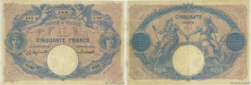 Country : FRANCE 
Face Value : 50 Francs BLEU ET ROSE  
Date : 17 novembre 1893 
Period/Province/Bank : Banque de France, XXe siècle 
Catalogue refere...
