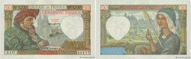 Country : FRANCE 
Face Value : 50 Francs JACQUES CŒUR  
Date : 11 septembre 1941 
Period/Province/Bank : Banque de France, XXe siècle 
Catalogue refer...