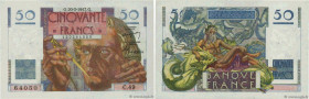 Country : FRANCE 
Face Value : 50 Francs LE VERRIER  
Date : 20 mars 1947 
Period/Province/Bank : Banque de France, XXe siècle 
Catalogue reference : ...