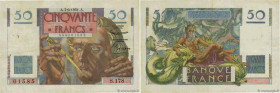 Country : FRANCE 
Face Value : 50 Francs LE VERRIER  
Date : 07 juin 1951 
Period/Province/Bank : Banque de France, XXe siècle 
Catalogue reference : ...
