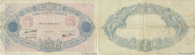 Country : FRANCE 
Face Value : 500 Francs BLEU ET ROSE modifié  
Date : 02 décembre 1937 
Period/Province/Bank : Banque de France, XXe siècle 
Catalog...