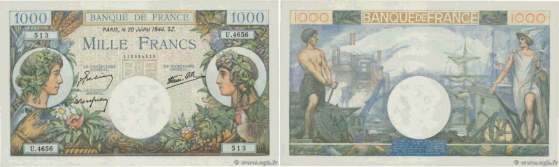 Country : FRANCE 
Face Value : 1000 Francs COMMERCE ET INDUSTRIE  
Date : 20 jui...