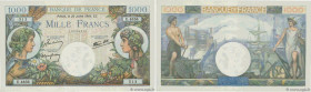 Country : FRANCE 
Face Value : 1000 Francs COMMERCE ET INDUSTRIE  
Date : 20 juillet 1944 
Period/Province/Bank : Banque de France, XXe siècle 
Catalo...