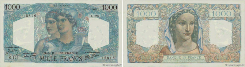 Country : FRANCE 
Face Value : 1000 Francs MINERVE ET HERCULE  
Date : 22 novemb...