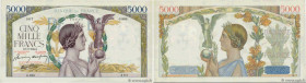 Country : FRANCE 
Face Value : 5000 Francs VICTOIRE Impression à plat  
Date : 05 mars 1942 
Period/Province/Bank : Banque de France, XXe siècle 
Cata...